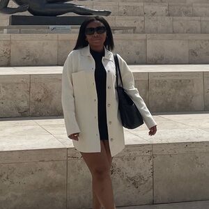 Aritzia Babaton Cream Cardigan Sweater